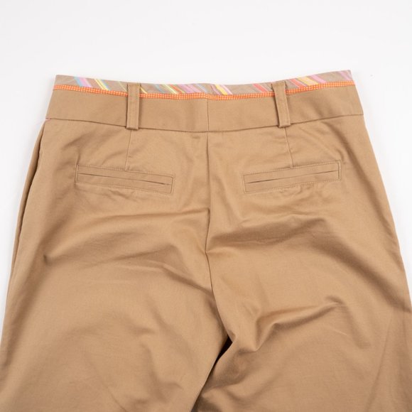 EXPRESS Design Studio Correspondent tan khaki crop pants size 0 - Picture 5 of 9